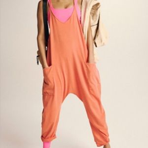 free people hotshot onesie - mandarin red